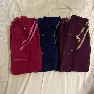 Figs Technical Collection Scrubs Joggers Pants - Women’s Size Small 3 Pairs